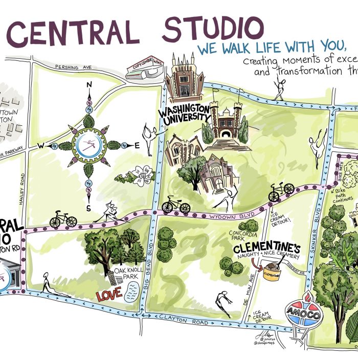 Central Studios Dance Studio Map