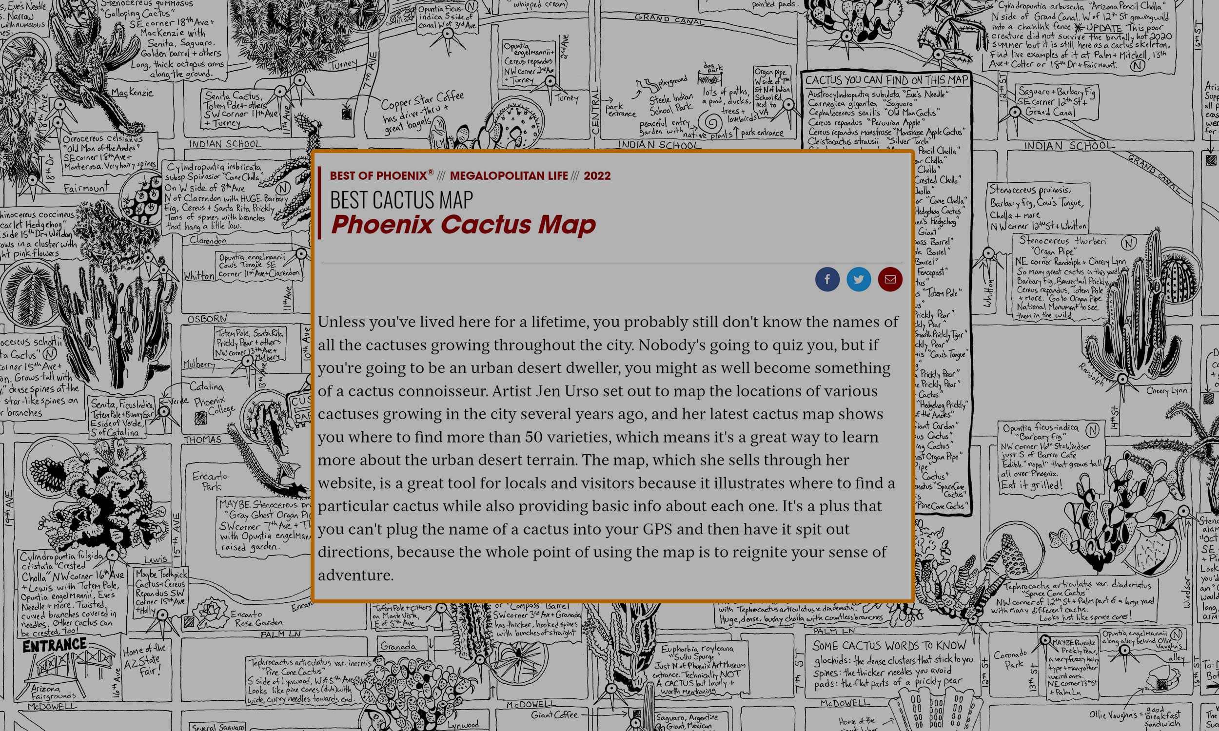 Best Cactus Map by Phoenix New Times